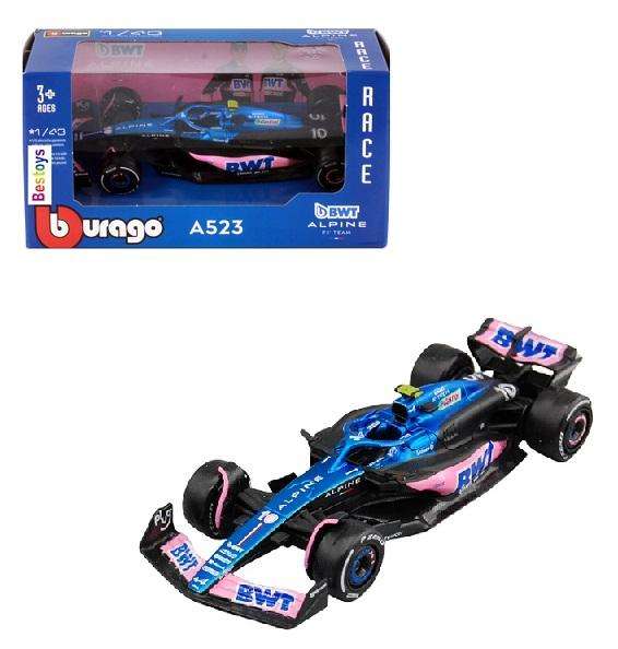 Burago 38072 Formula 1 F1  F 1 Alpine A523 "BWT" 2023 GP No 10 Gasly