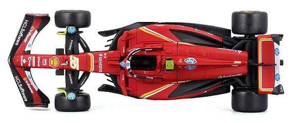 Burago 36844 Formula 1 F1 Ferrari SF 24 No 55 Sainz 2024 GP