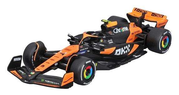 Burago 38214 Formula 1 F1  McLaren MCL38 No 4 Norris Miami Grand Prix 2024 GP