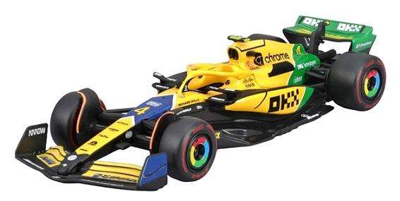 Burago 38214 Formula 1 F1  McLaren MCL38 No 4 Norris Monaco Grand Prix 2024 GP