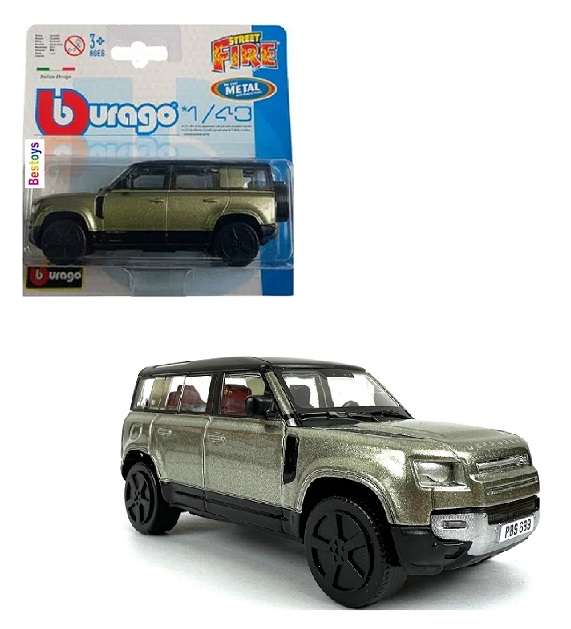 Burago Street Fire Land Rover Defender 110 2022 1/43 scale