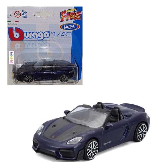 Burago Street Fire Porsche 718 Spyder RS 1/43 scale