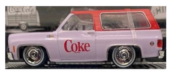 Castline M2 Diecast Model Car HS01 Chevy Chevrolet K 5 K5 Blazer 1973 "Coke" 1/64 scale