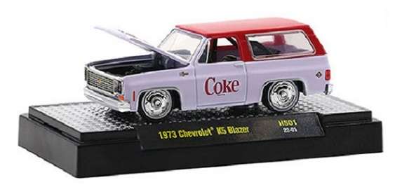 Castline M2 Diecast Model Car HS01 Chevy Chevrolet K 5 K5 Blazer 1973 "Coke" 1/64 scale