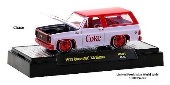 Castline M2 Diecast Model Car HS01 Chevy Chevrolet K 5 K5 Blazer 1973 "Coke" Chase 1/64 scale