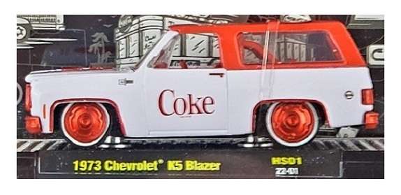 Castline M2 Diecast Model Car HS01 Chevy Chevrolet K 5 K5 Blazer 1973 "Coke" Chase 1/64 scale