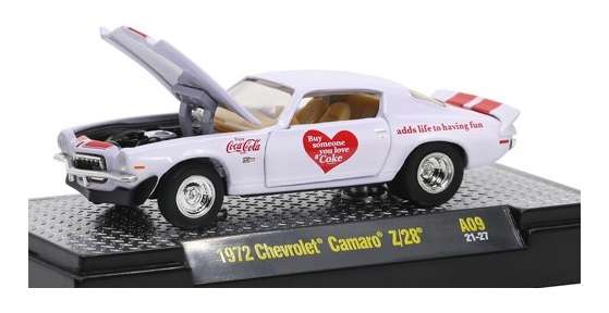Castline M2 Diecast Model Car A09 Chevy Chevrolet Camaro Z 28 Z28 1972 "Coca Cola" 1/64 scale