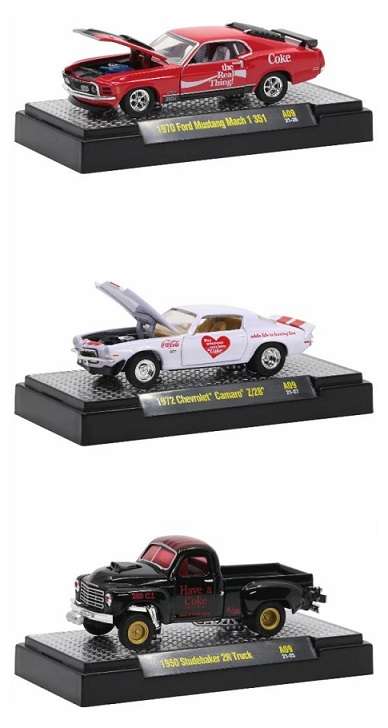 Castline M2 Diecast Model Car A09 Chevy Chevrolet Camaro Z 28 Z28 1972 "Coca Cola" 1/64 scale