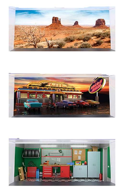 Model Car Acrylic Display Case Diorama Box 1/24 scale