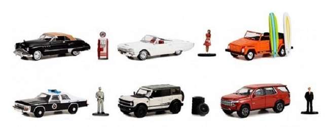 Greenlight Hobby Shop VW Volkswagen Type 181 Thing 1971 + Surfboards 1/64 scale