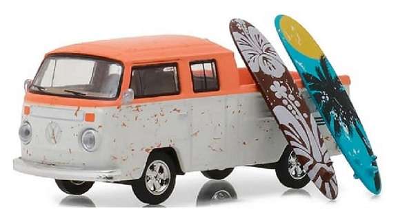 Greenlight Hobby Shop VW Volkswagen Kombi T 2 T2 Crew Cab + surfboards