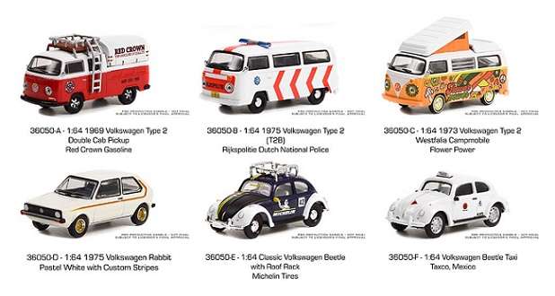 Greenlight VDub Series VW Volkswagen Kombi T 2 T2 Westfalia Camper Campmobile 1973 1/64 scale
