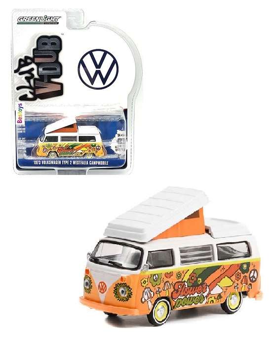 Greenlight VDub Series VW Volkswagen Kombi T 2 T2 Westfalia Camper Campmobile 1973 1/64 scale