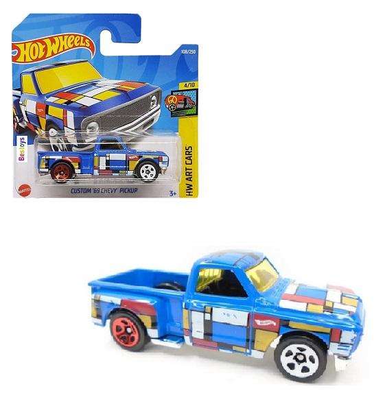 Hot Wheels 2022 108/250 Chevy Chevrolet Pickup 1969 Art Car "T"