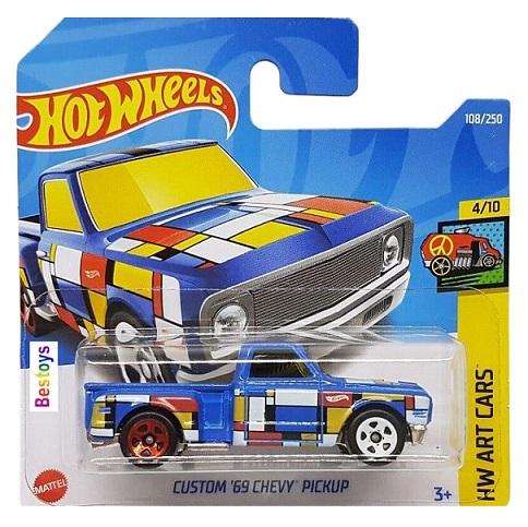 Hot Wheels 2022 108/250 Chevy Chevrolet Pickup 1969 Art Car "T"