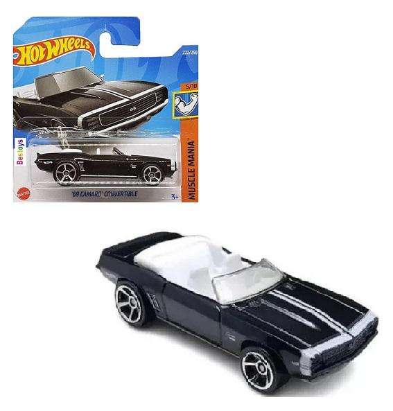 Hot Wheels 2022 222/250 Chevy Chevrolet Camaro Convertible 1969 Muscle Mania