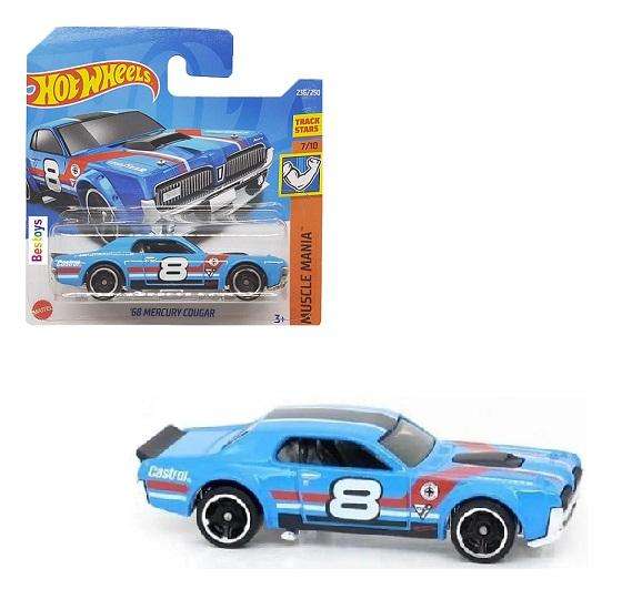 Hot Wheels 2022 236/250 Mercury Cougar 1968 No 8 Muscle Mania