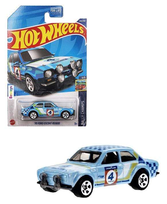 Hot Wheels 2022 244/250 Ford Escort RS 1600 RS1600 1970 No 4 Rally Champs