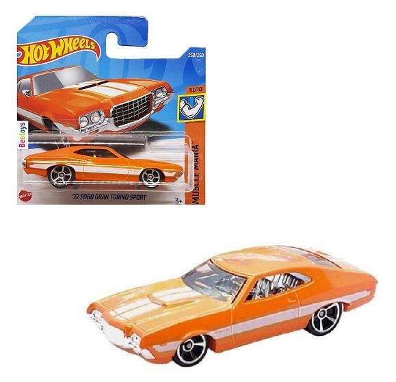 Hot Wheels 2022 250/250 Ford Gran Torino Sport 1972 Muscle Mania