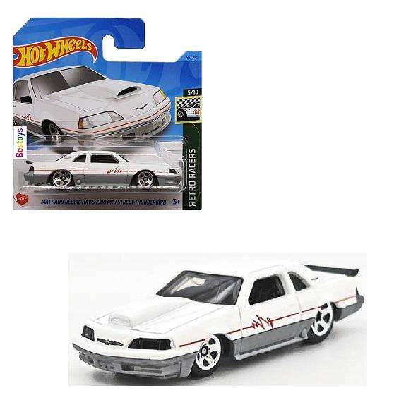 Hot Wheels 2023 56/250 Pro Street Thunderbird 1988 Matt & Debbie Hay Retro Racers