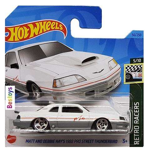 Hot Wheels 2023 56/250 Pro Street Thunderbird 1988 Matt & Debbie Hay Retro Racers