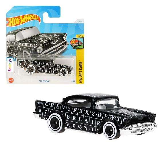 Hot Wheels 2024 121/250 Chevy Chevrolet 1957 Art Cars "T"
