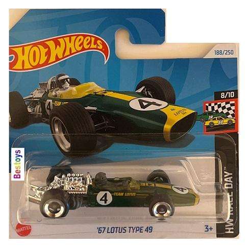 Hot Wheels 2024 188/250 Lotus Type 49 1967 No 4 Racing Car Race Day