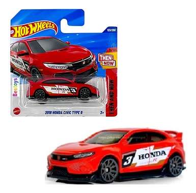 Hot Wheels 2025 123/250 Honda Civic Type R 2018 No 3 Then & Now