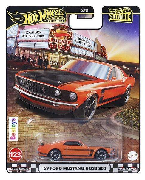 Hot Wheels Boulevard GJT68 Set 121-125 Datsun 510 Porsche 911 Bugatti Mustang Boss Meyers Manx