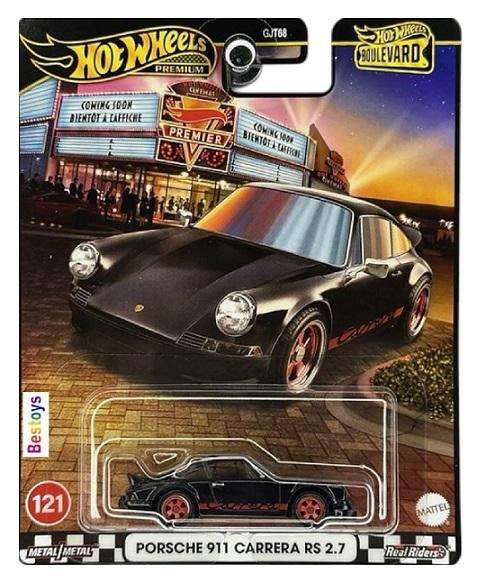 Hot Wheels Boulevard GJT68 Set 121-125 Datsun 510 Porsche 911 Bugatti Mustang Boss Meyers Manx