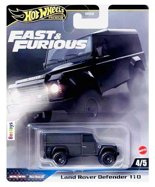 Hot Wheels Fast & Furious Set HNW46 Chevy Chevelle Viper Nissan 370Z Land Rover Defender McLaren Sen