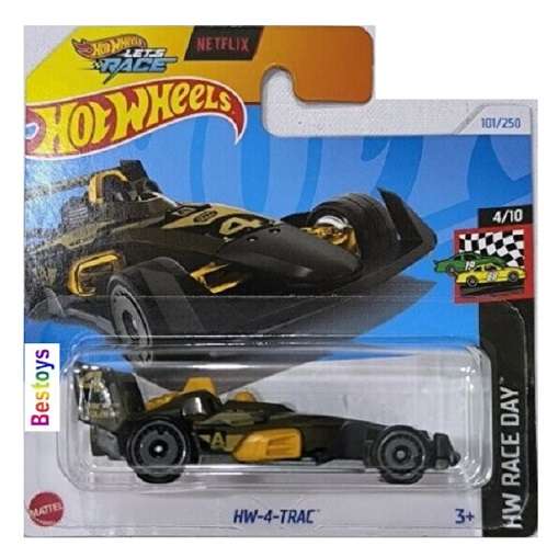 Hot Wheels Hotwheels 2024 101/250 HW 4 Trac No 4 Race Day Netflix Let's Race