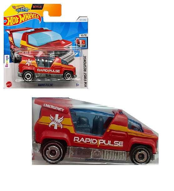 Hotwheels Hot Wheels Diecast Model Car 2024 137/250 Rapid Pulse First Response Netflix Let's Race