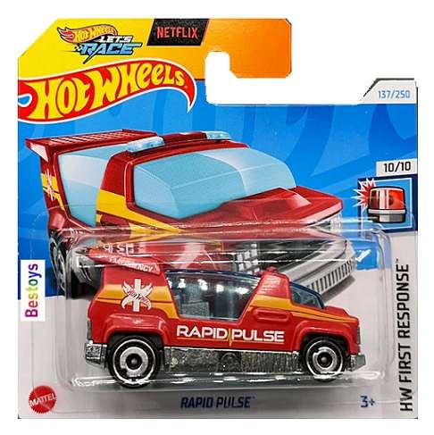 Hotwheels Hot Wheels Diecast Model Car 2024 137/250 Rapid Pulse First Response Netflix Let's Race