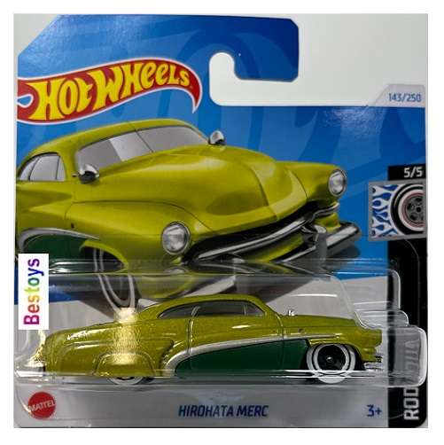 Hotwheels Hot Wheels Diecast Model Car 2024 143/250 Hirohata Merc Rod Squad 1/64 scale