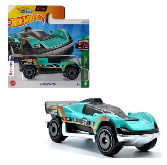 Hotwheels Hot Wheels Diecast Model 2024 166/250 Later Crater No 57 Reverse Rake Netflix "Let's Race"