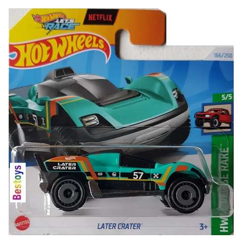 Hotwheels Hot Wheels Diecast Model 2024 166/250 Later Crater No 57 Reverse Rake Netflix "Let's Race"