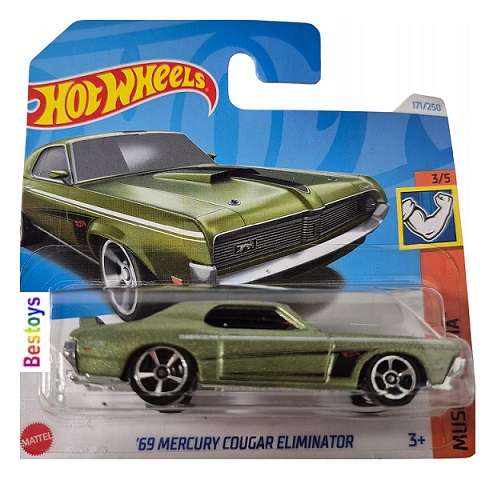 Hot Wheels Hotwheels 2024 171/250 Mercury Cougar Eliminator 1969 Muscle Mania 1/64 scale