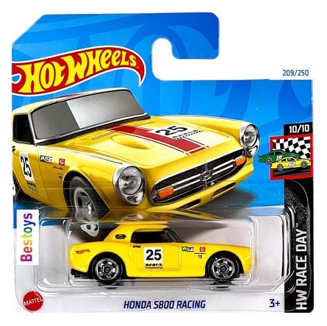 Hot Wheels Hotwheels 2024 209/250 Honda S 800 S800 Racing No 25 Race Day 1/64 scale