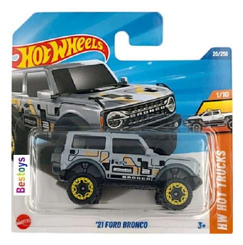 Hot Wheels Hotwheels 2025 20/250 Ford Bronco 2021 Hot Trucks 1/64 scale