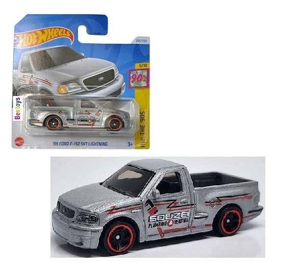 Hot Wheels Hotwheels 2024 210/250 Ford F 150 SVT Lightning 1999 Pickup The 90's