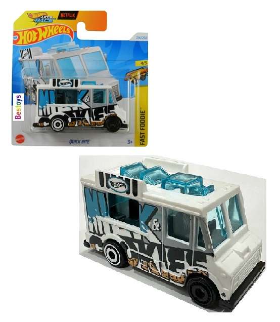 Hotwheels Hot Wheels Car 2024 214/250 Quick Bite Snack Truck Fast Foodie Netflix "Let's Race"