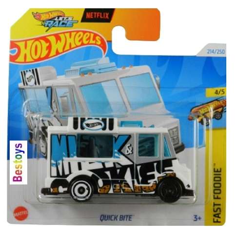 Hotwheels Hot Wheels Car 2024 214/250 Quick Bite Snack Truck Fast Foodie Netflix "Let's Race"