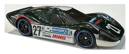 Hotwheels Hot Wheels Diecast Model Car 2024 220/250 Ford GT 40 GT40 Mk 4 1967 No 27 Then & Now 1/64