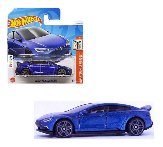 Hot Wheels Hotwheels 2024 238/250 Tesla Model S Plaid Quarter Mile Heroes 1/64 scale