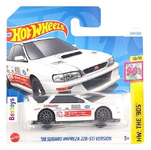 Hot Wheels Hotwheels 2024 244/250 Subaru Impreza 22B STi Version 1998 No 368 The 90's 1/64 scale