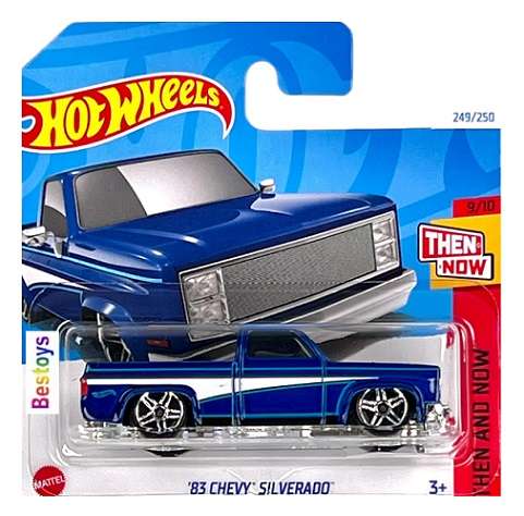 Hot Wheels Hotwheels 2024 249/250 Chevy Chevrolet Silverado 1983 Pickup Then & Now 1/64 scale