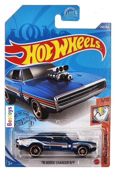 Hot Wheels Hotwheels 2019 249/250 Dodge Charger RT 1970 Mopar Muscle Mania 1/64 scale