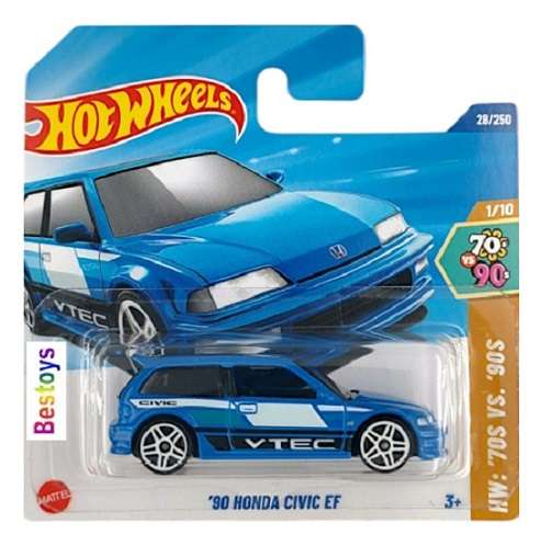 Hot Wheels 2025 28/250 Honda Civic EF 1990 "VTEC" 70's vs 90's