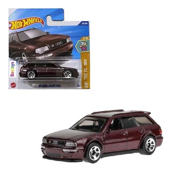 Hot Wheels Hotwheels 2025 29/250 Audi Avant RS2 1994 70's vs 90's 1/64 scale